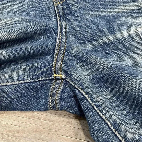 Lucky Brand Drew Mom‎ Jeans Womens 8x29 High rise Tapered Blue Buttonfly EUC - Picture 2 of 16